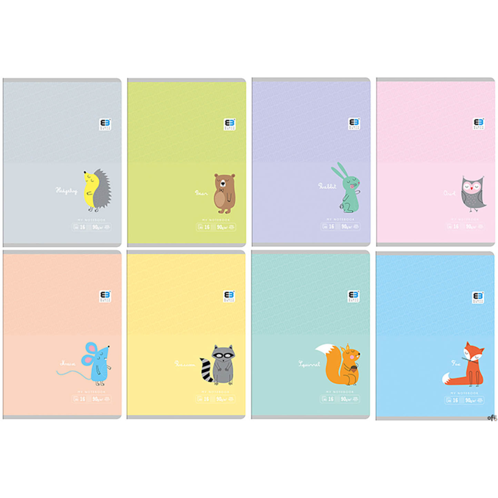 Zeszyt A5 16 3-lin.kolor B&B 90g INTERDRUK