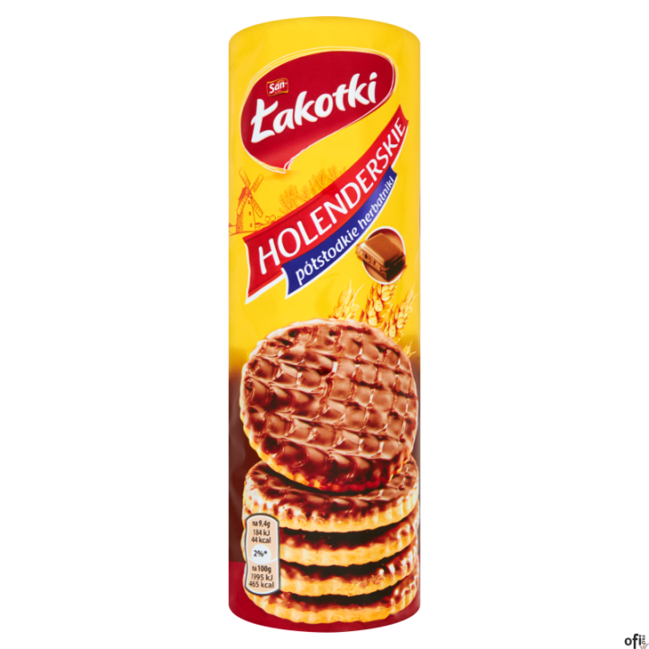 Ciastka SAN herbatniki w czekoladzie Holenderskie 170g