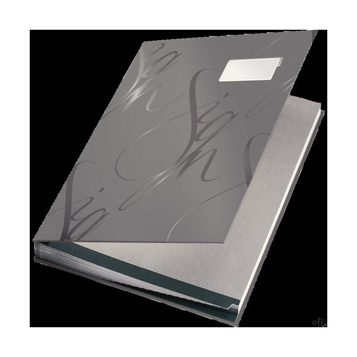 Książka do podpisu LEITZ szary 18 przegródek 57450085