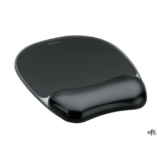 Podkładka pod mysz i nadgarstek czarna CRYSTAL 9112101 FELLOWES