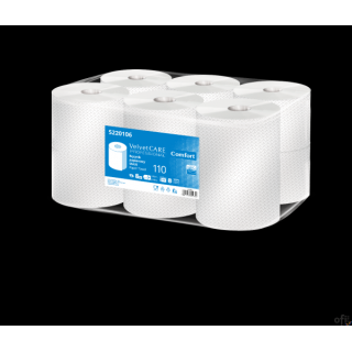 Ręczniki papierowe celuloza, 2 warstwy, biały, 110m - 478 listków VELVET PROFESSIONAL MAXI 5220106  op. 6szt.