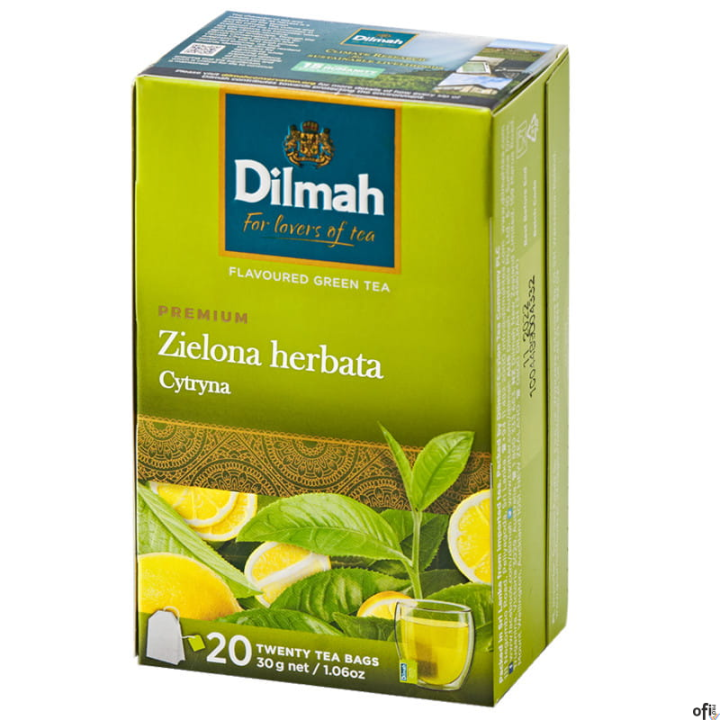 Herbata DILMAH Premium cytryna 20t zielona
