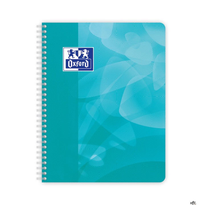 Kołonotatnik A5 +80 kartek, kratka / tagi, LAGOON, OXFORD, 400080639