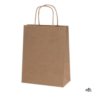Torba papierowa ECOBAG 305x170x425mm brązowa ekologiczna