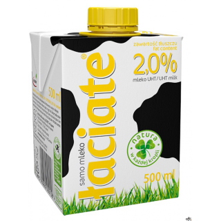 Mleko ŁACIATE UHT 2% 0.5L