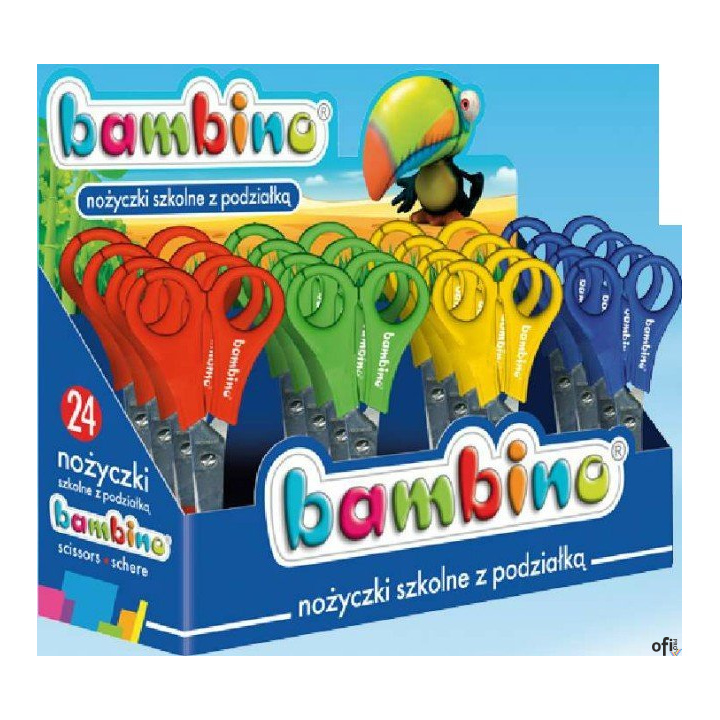 Nożyczki szkolne 13 MINI ZOO (24) *1932 BAMBINO ST.MAJEWSKI