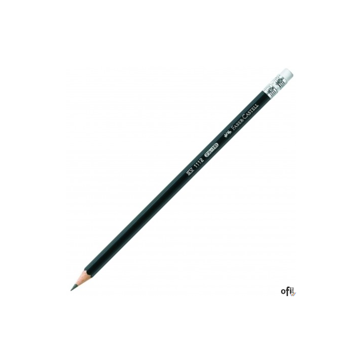 Ołówek 1112 HB z gumką (12 szt.) FC111200  BLACKLEAD FABER-CASTELL