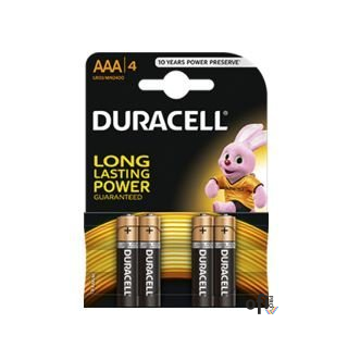 Bateria DURACELL alkaliczna BASIC LR03/AAA K4 (4szt) 4520104