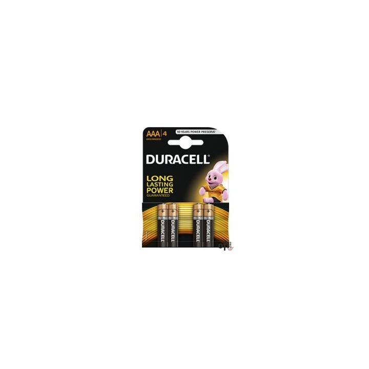 Bateria DURACELL alkaliczna BASIC LR03/AAA K4 (4szt) 4520104