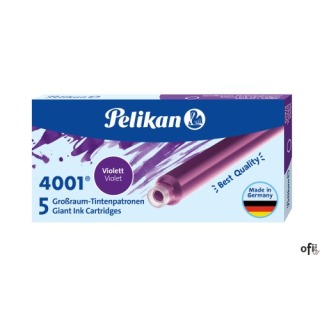Naboje do piór, długie fioletowe 300004111 PELIKAN