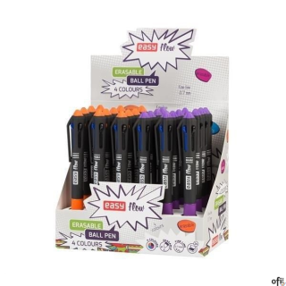 Długopis_czterokolorowy 4 kolory (24 szt.) MIX kolor EASY FLOW ERASABLE 0,7mm SALE