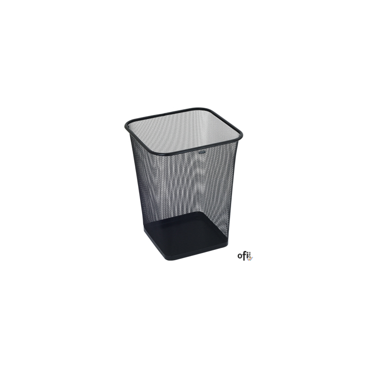 Kosz na papier kwadratowy 18l GR-017, czarny siatka GRAND 120-1459