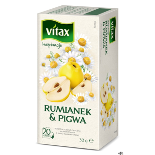 Herbata VITAX INSPIRATIONS Rumianek & Pigwa 20t *1,5g ziołowa bez zawieszki