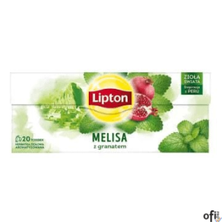 Herbata LIPTON MELISA Z GRANATEM 20t ziołowa