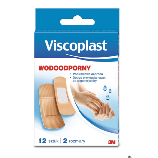 Zestaw plastrów VISCOPLAST, wodoodporne, 12szt. UU001624731