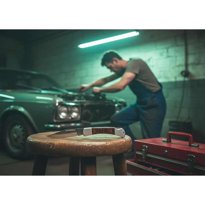 Nóż składany duży JAGUAR Schwarzwolf - Brązowy