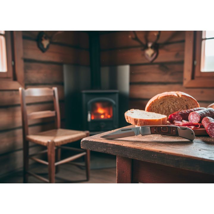 Nóż składany średni JAGUAR Schwarzwolf - Brązowy