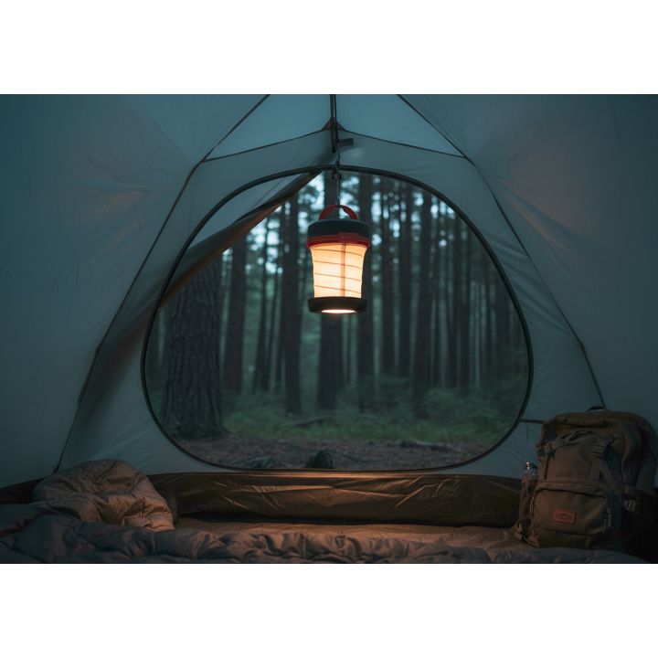 Latarka kempingowa LUCA Schwarzwolf - Czerwony