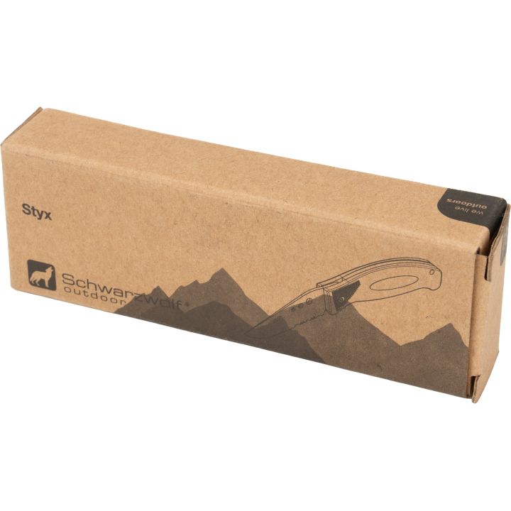 Nóż składany STYX Schwarzwolf - Czarny