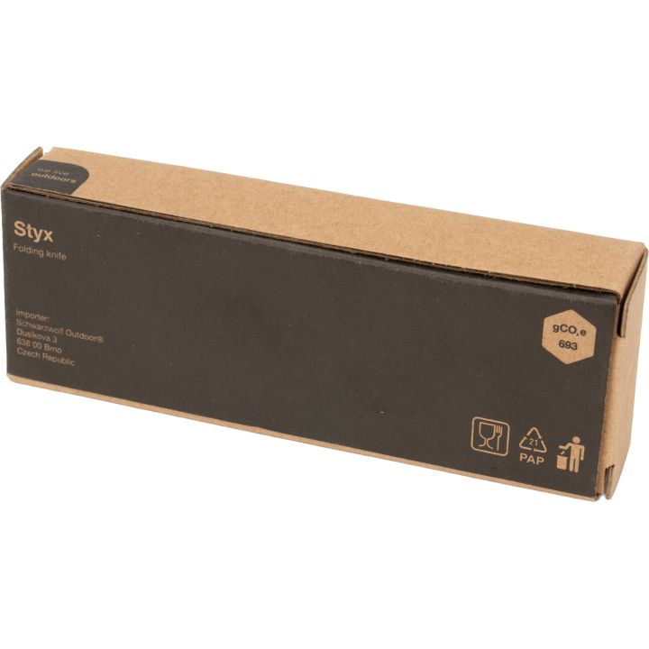 Nóż składany STYX Schwarzwolf - Czarny