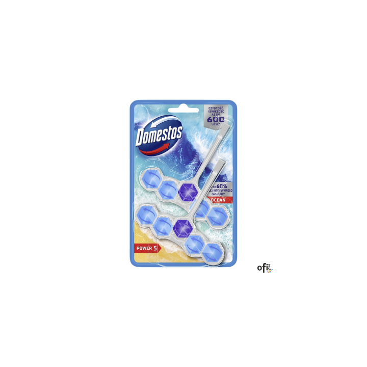 DOMESTOS Zawieszka do toalety POWER5 DUO OCEAN 5x2x55g 03211