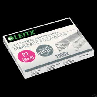 Zszywki Leitz galwanizowane, Nr. 8 1000 szt. 55780000