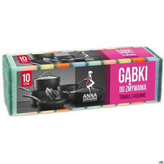ANNA ZARADNA Zmywaki gąbka do zmywania (10 szt.) PG-5208