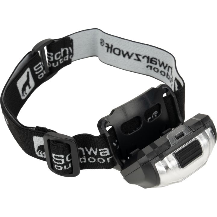 Latarka czołowa LED TRONADOR Schwarzwolf - Czarny