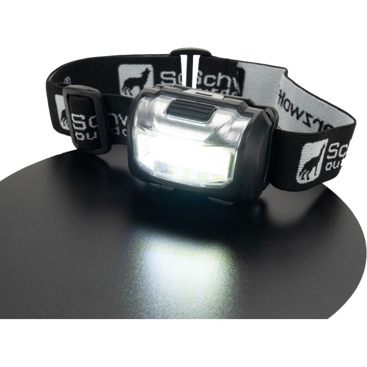 Latarka czołowa LED TRONADOR Schwarzwolf - Czarny