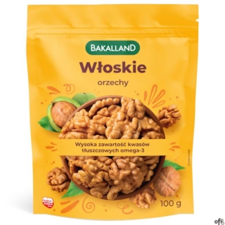 Orzechy włoskie 100g BAKALLAND