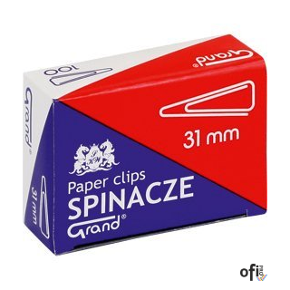 Spinacz T-31 mm GRAND trójkątny 10op x 100sztuk 110-1387