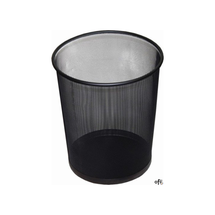 Kosz biurowy DOTTS 12L siatka czarny 266x218x280mm