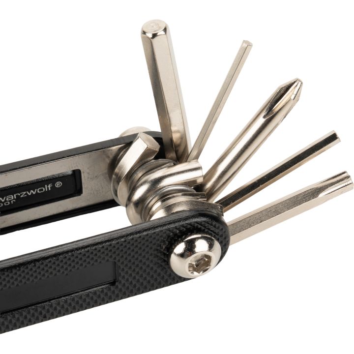 Zestaw narzędzi rowerowych TIBESTI Schwarzwolf - Czarny