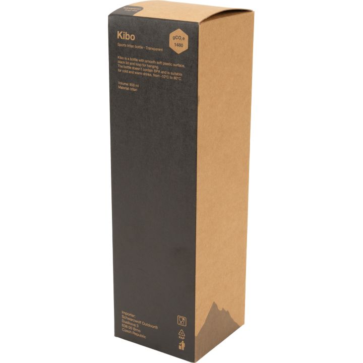 Butelka z tritanu 800 ml KIBO Schwarzwolf - Szary