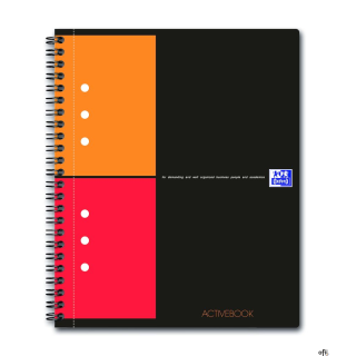 Kołonotatnik A5 80 kartek, kratka / tagi, INTERNATIONAL ACTIVEBOOK, OXFORD, 100102880