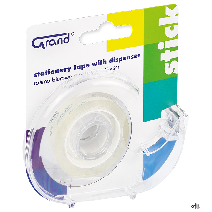 Taśma klejąca GRAND 18x20 z dyspenserem 130-1943