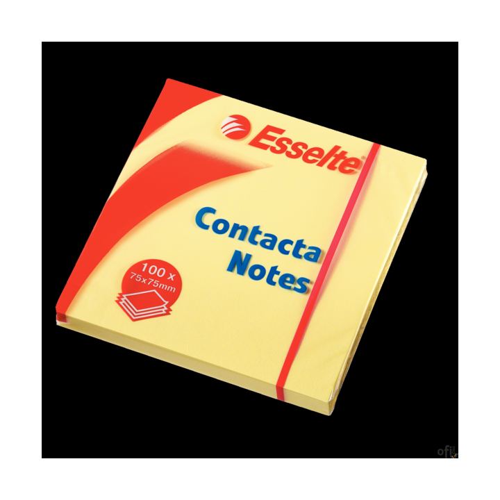 Bloczki samoprzylepne ESSELTE 75x75mm żółte 100k 83003