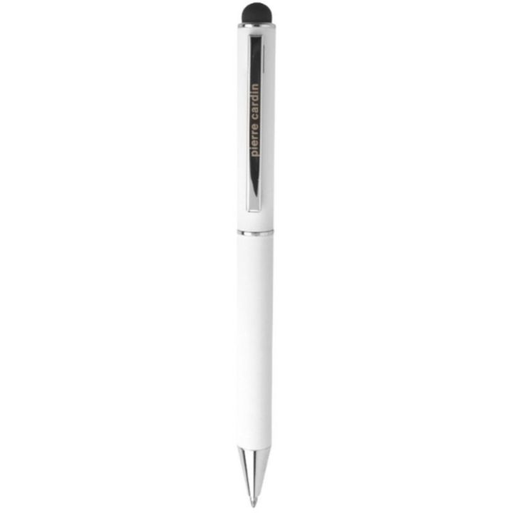 Długopis metalowy touch pen soft touch CLAUDIE Pierre Cardin - Biały