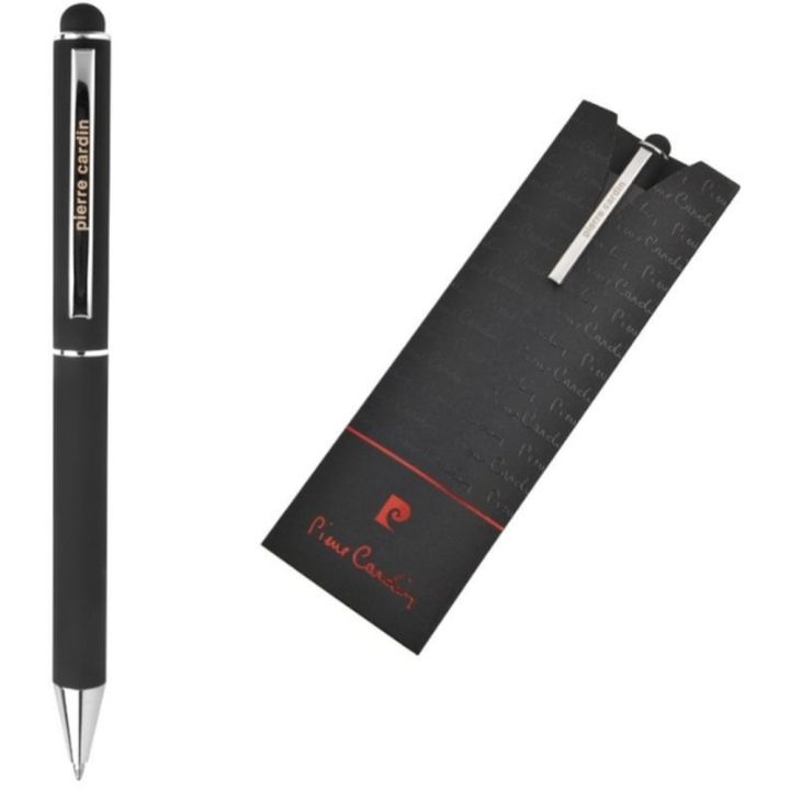 Długopis metalowy touch pen soft touch CLAUDIE Pierre Cardin - Czarny