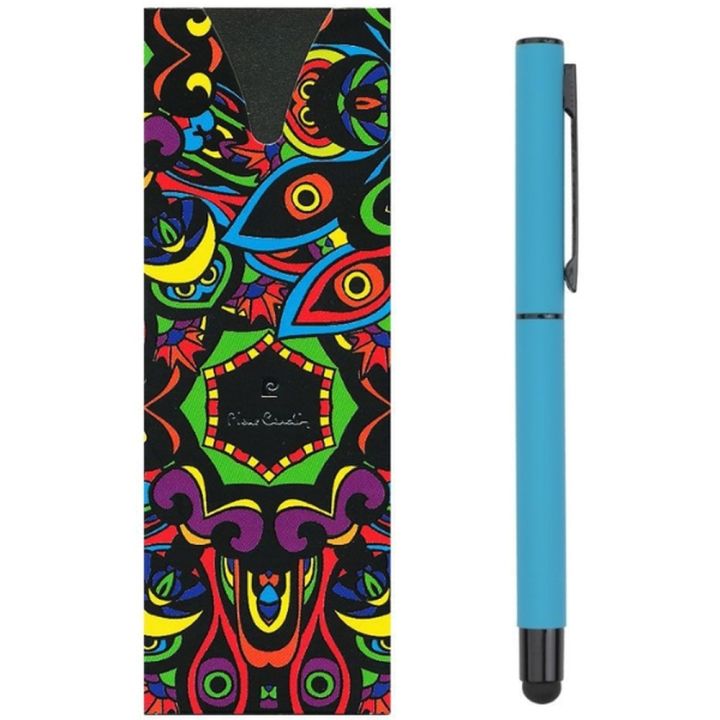 Pióro kulkowe touch pen, soft touch CELEBRATION Pierre Cardin - Jasnoniebieski