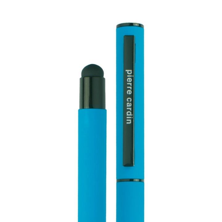 Pióro kulkowe touch pen, soft touch CELEBRATION Pierre Cardin - Jasnoniebieski