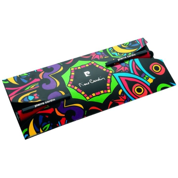 Zestaw piśmienny długopis i pióro kulkowe touch pen soft touch CELEBRATION Pierre Cardin - Czerwony