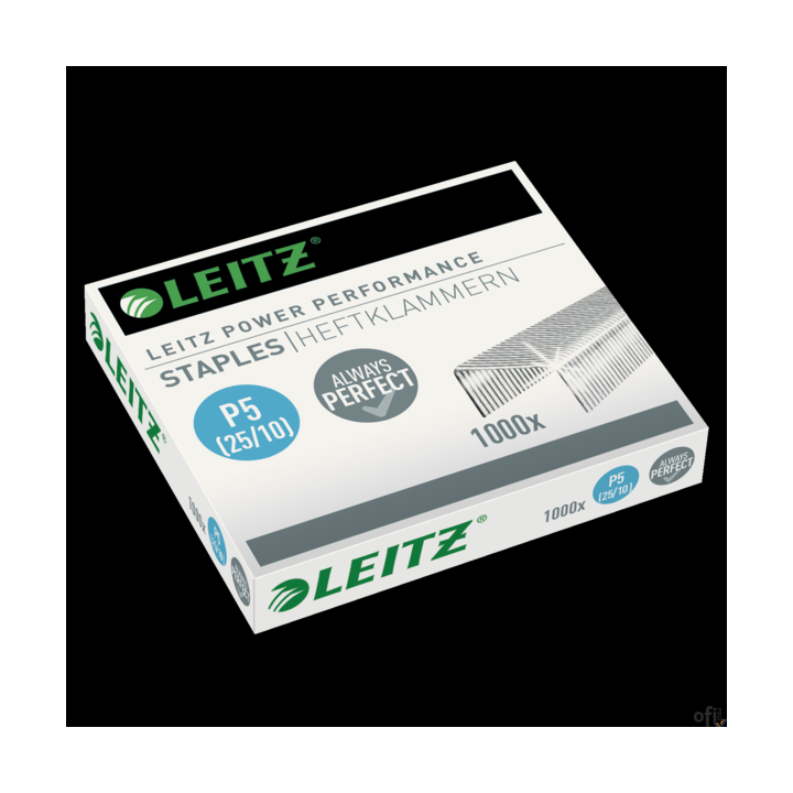 Zszywki Leitz galwanizowane, 25/10, 1000 szt., 55740000