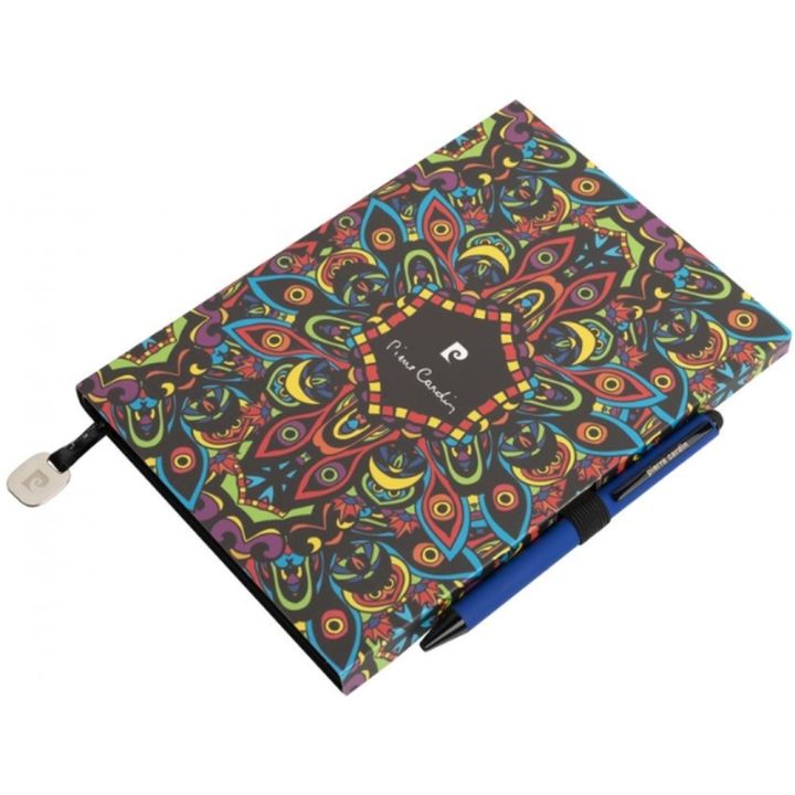 Notatnik A5 w kropki i długopis REPORTER Pierre Cardin - Niebieski