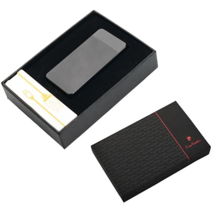 Zapalniczka elektryczna ELECTRIC Pierre Cardin - Ciemnoszary