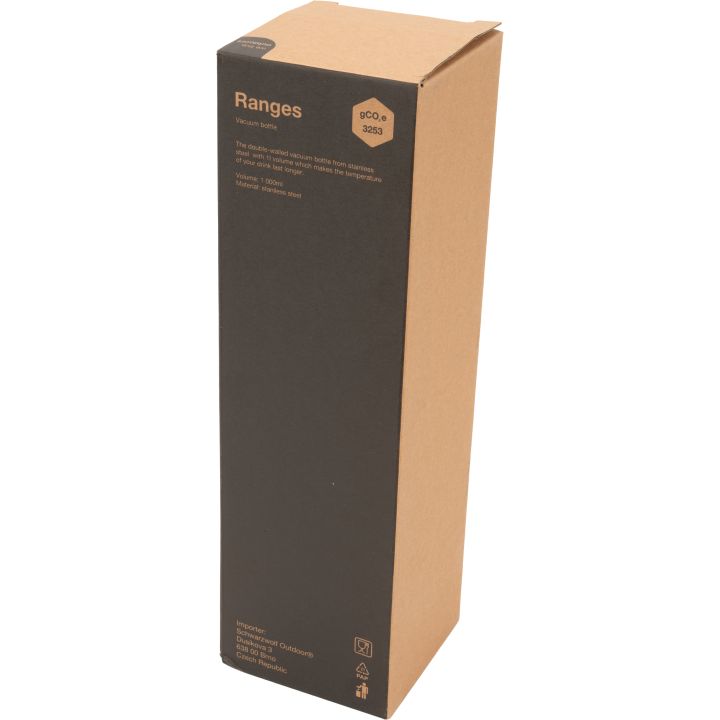 Termos próżniowy 1000 ml RANGES Schwarzwolf - Czarny