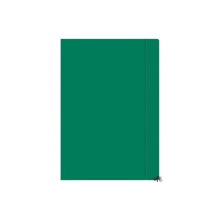Teczka z gumką A4+ zielona 3099  INTERDRUK