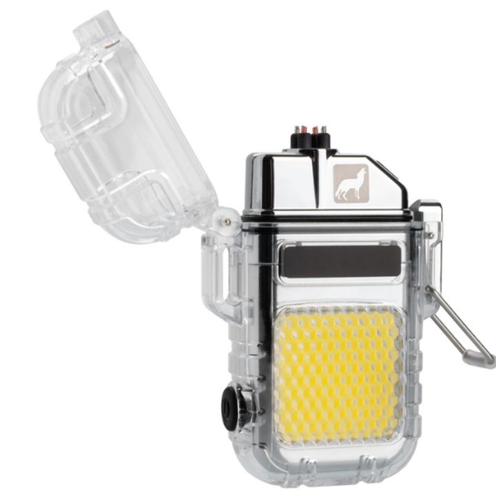 Zapalniczka elektryczna z latarką CALBUCO Schwarzwolf - Przeźroczysty