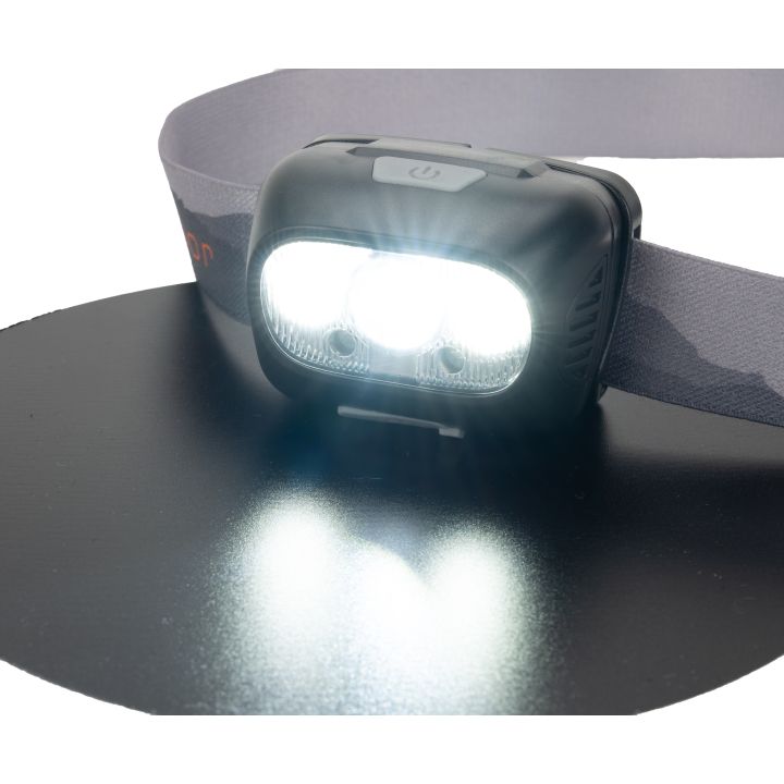 Latarka czołowa HERLEN Schwarzwolf - Szary