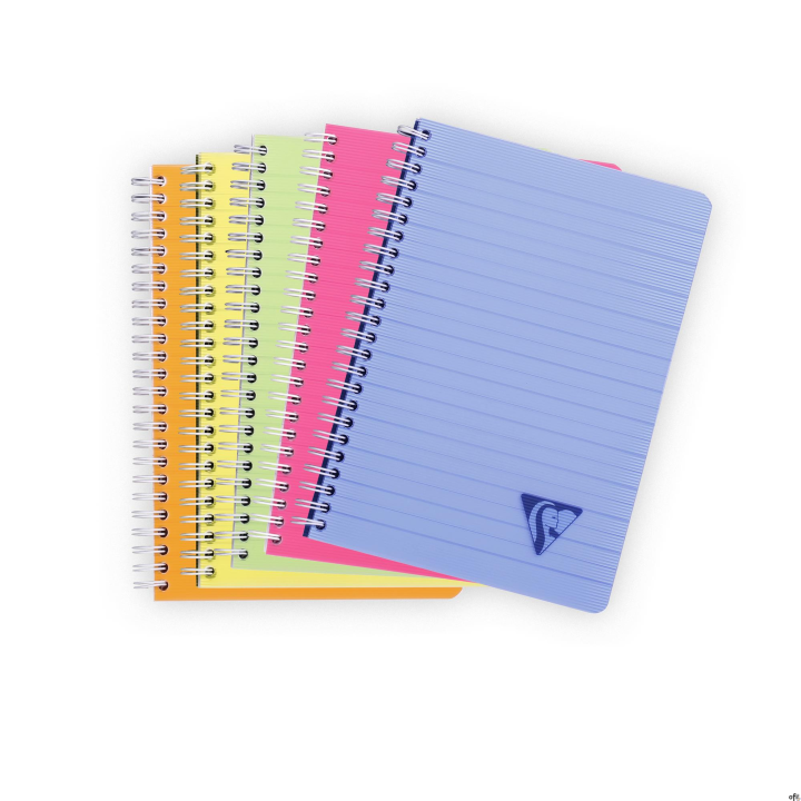 Kołonotatnik linicolor fresh w okładce z pp, A5, w linie, 90 kartek, mix kolorów CLAIREFONTAINE 328546C